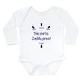 thumbnail image 1 of CafePress - Daddy Proof Blue Body Suit - Long Sleeve Cotton Baby Bodysuit, 1 of 4