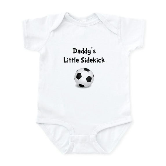 CafePress - Daddy’S Sidekick Soccer Infant Bodysuit - Baby Light Bodysuit, Size Newborn - 24 Months