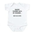 thumbnail image 1 of CafePress - Daddy Thinks Hes In Charge Body Suit - Baby Light Bodysuit, Size Newborn - 24 Months, 1 of 4