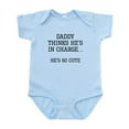 thumbnail image 1 of CafePress - Daddy Thinks Hes In Charge Body Suit - Baby Light Bodysuit, Size Newborn - 24 Months, 1 of 4