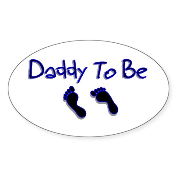 CafePress - Daddy To Be Oval Sticker - Sticker (Oval)