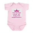thumbnail image 1 of CafePress - Daddy Wrapped Around Finger W Infant Bodysuit - Baby Light Bodysuit, Size Newborn - 24 Months, 1 of 4