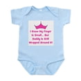 thumbnail image 1 of CafePress - Daddy Wrapped Around Finger W Infant Bodysuit - Baby Light Bodysuit, Size Newborn - 24 Months, 1 of 4