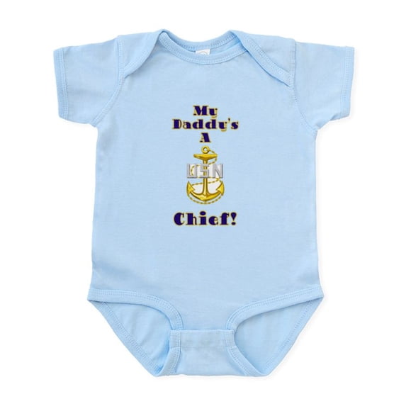 CafePress - Daddy's A Chief Infant Bodysuit - Baby Light Bodysuit, Size Newborn - 24 Months