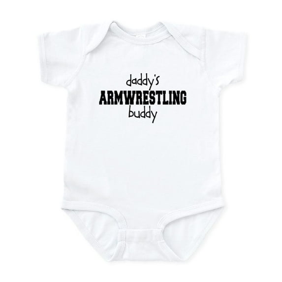 CafePress - Daddy's Armwrestling Buddy Infant Bodysuit - Baby Light Bodysuit, Size Newborn - 24 Months