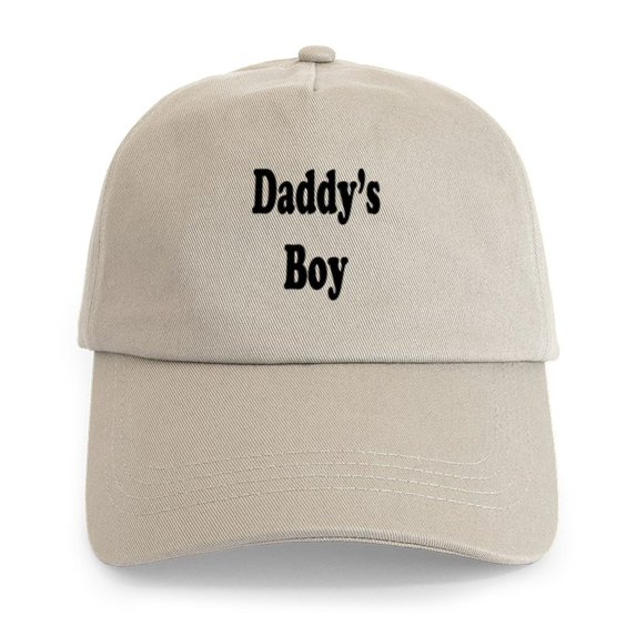 CafePress - Daddy's Boy Cap - Adjustable 100% Brushed Unisex Casual Cotton Baseball Cap, Beige, 1