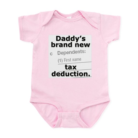 CafePress - Daddy's Brand New Deduction Infant Bodysuit - Baby Light Bodysuit, Size Newborn - 24 Months