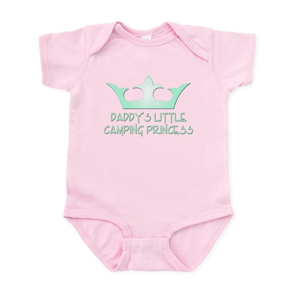 CafePress - Daddy's Camping Princess Infant Bodysuit - Baby Light Bodysuit, Size Newborn - 24 Months