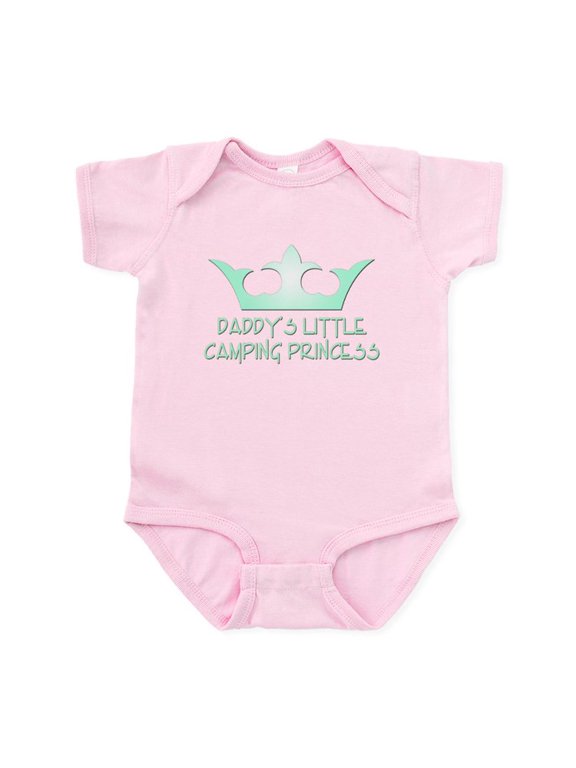 - Daddy's Camping Princess Infant Bodysuit - Baby Light Bodysuit, Size Newborn - 24 Months