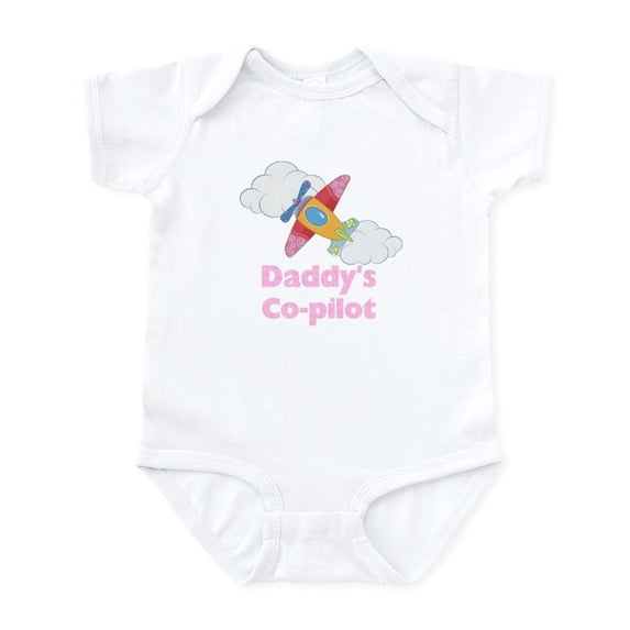 CafePress - Daddy's Co Pilot Girl's - Baby Light Bodysuit, Size Newborn - 24 Months