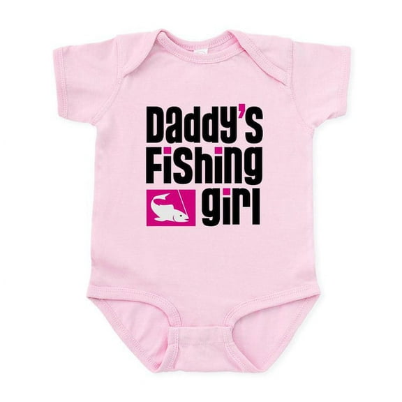 CafePress - Daddy's Fishing Girl Infant Bodysuit - Baby Light Bodysuit, Size Newborn - 24 Months