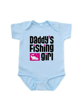 Qtinghua Newborn Baby Girl Boy Outfits Going Fishing with Daddy Sweatshirt  Romper Bodysuit Oversized Fall Clothes Grey 6-12 Months 