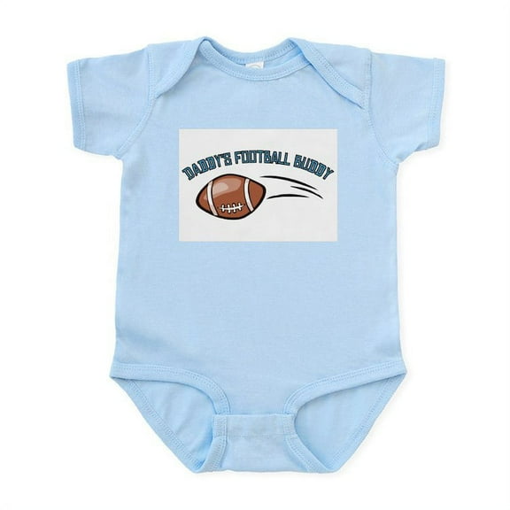 CafePress - Daddy's Football Buddy Infant Bodysuit - Baby Light Bodysuit, Size Newborn - 24 Months
