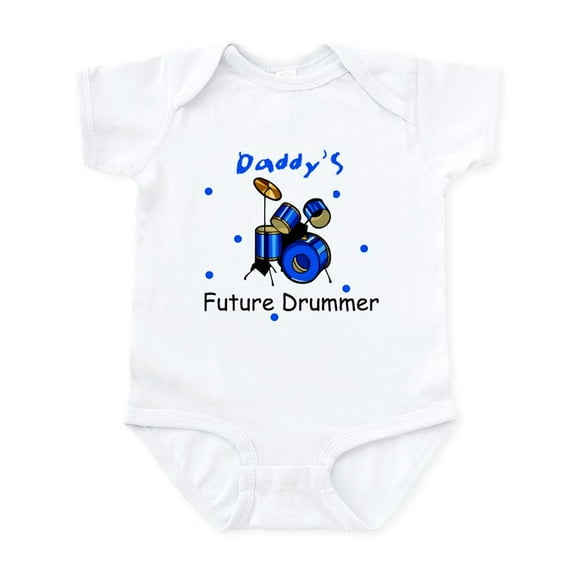 CafePress - Daddy's Future Drummer Infant Bodysuit - Baby Light Bodysuit, Size Newborn - 24 Months