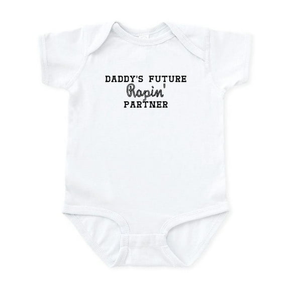 CafePress - Daddy's Future Ropin' Partner Body Suit - Baby Light Bodysuit, Size Newborn - 24 Months