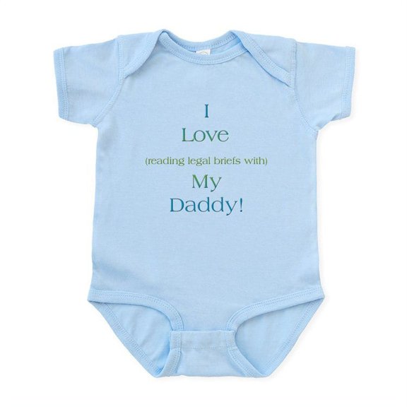 CafePress - Daddy's Legal Briefs Infant Bodysuit - Baby Light Bodysuit, Size Newborn - 24 Months
