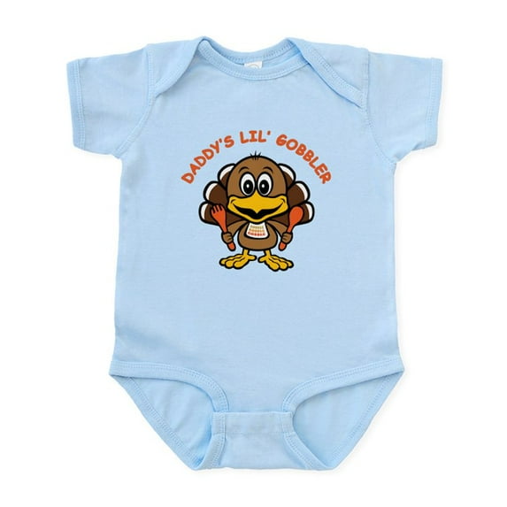 CafePress - Daddy's Lil' Gobbler Infant Bodysuit - Baby Light Bodysuit, Size Newborn - 24 Months