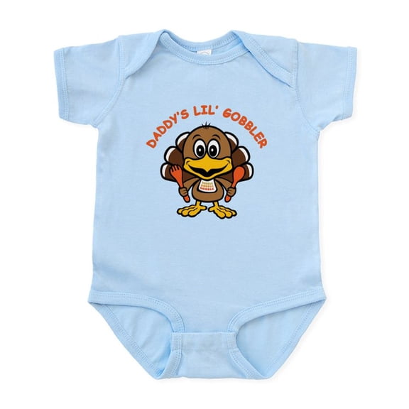 CafePress - Daddy's Lil' Gobbler Infant Bodysuit - Baby Light Bodysuit, Size Newborn - 24 Months