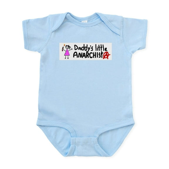 CafePress - Daddy's Little Anarchist Girl Infant Bodysuit - Baby Light Bodysuit, Size Newborn - 24 Months