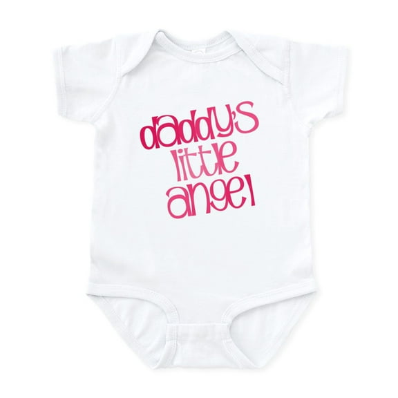 CafePress - Daddy's Little Angel Infant Bodysuit - Baby Light Bodysuit, Size Newborn - 24 Months