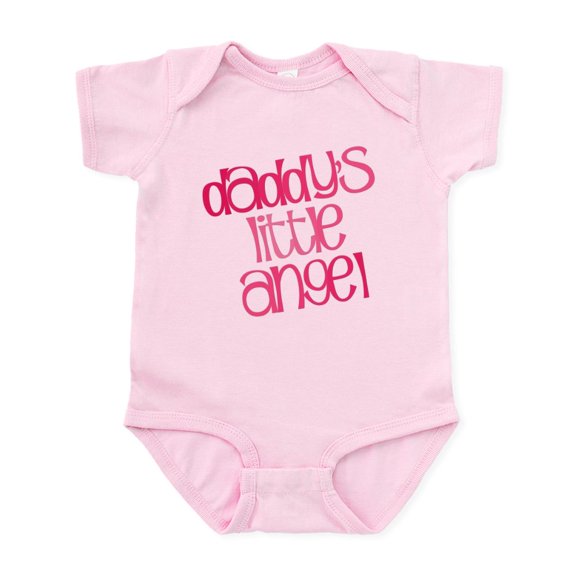 CafePress - Daddy's Little Angel Infant Bodysuit - Baby Light Bodysuit, Size Newborn - 24 Months