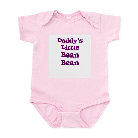 CafePress - Daddy's Little Bean Bean Infant Creeper - Baby Light Bodysuit, Size Newborn - 24 Months