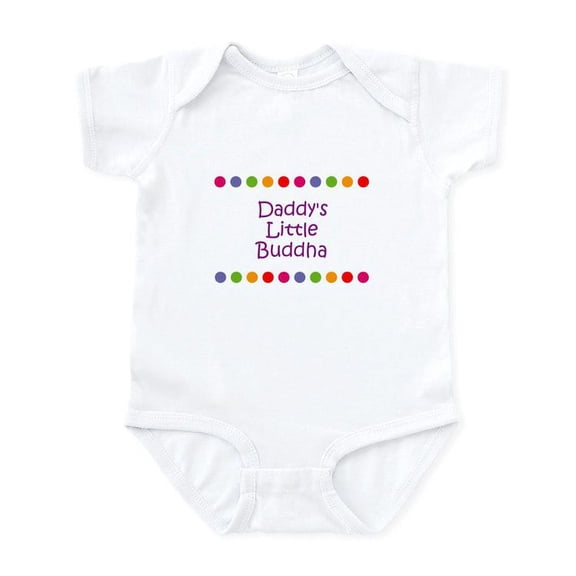 CafePress - Daddy's Little Buddha Infant Bodysuit - Baby Light Bodysuit, Size Newborn - 24 Months