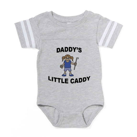 CafePress - Daddy's Little Caddy - Cute Infant Baby Football Bodysuit