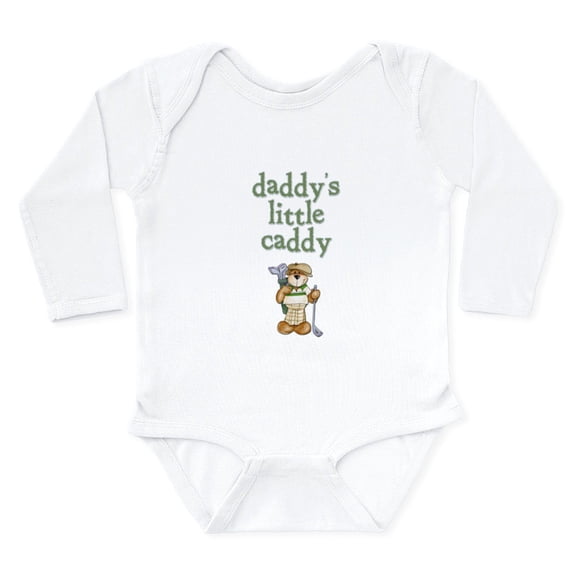 CafePress - Daddy's Little Caddy Infant Creeper Long Sleeve In - Long Sleeve Cotton Baby Bodysuit