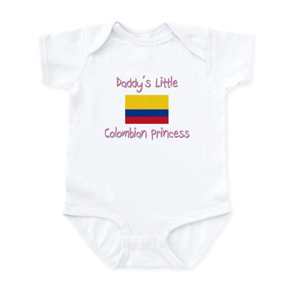 CafePress - Daddy's Little Colombian Princess Infant Bodysuit - Baby Light Bodysuit, Size Newborn - 24 Months