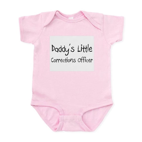 CafePress - Daddy's Little Corrections Officer Infant Bodysuit - Baby Light Bodysuit, Size Newborn - 24 Months