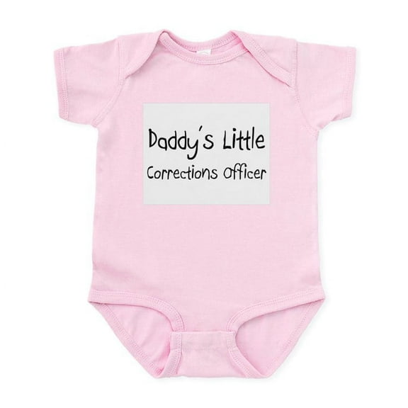 CafePress - Daddy's Little Corrections Officer Infant Bodysuit - Baby Light Bodysuit, Size Newborn - 24 Months