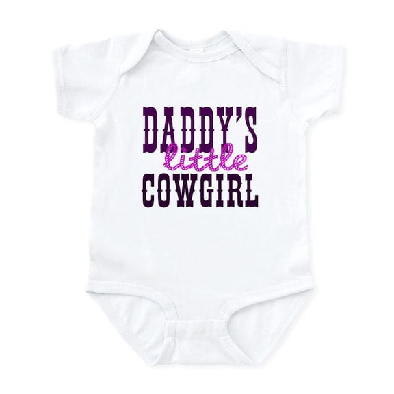 CafePress - Daddy's Little Cowgirl Infant Bodysuit - Baby Light Bodysuit, Size Newborn - 24 Months