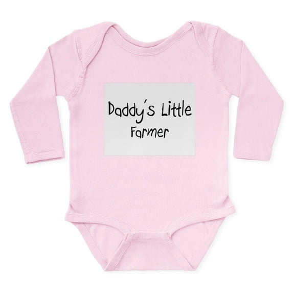 CafePress - Daddy's Little Farmer Body Suit - Long Sleeve Cotton Baby Bodysuit