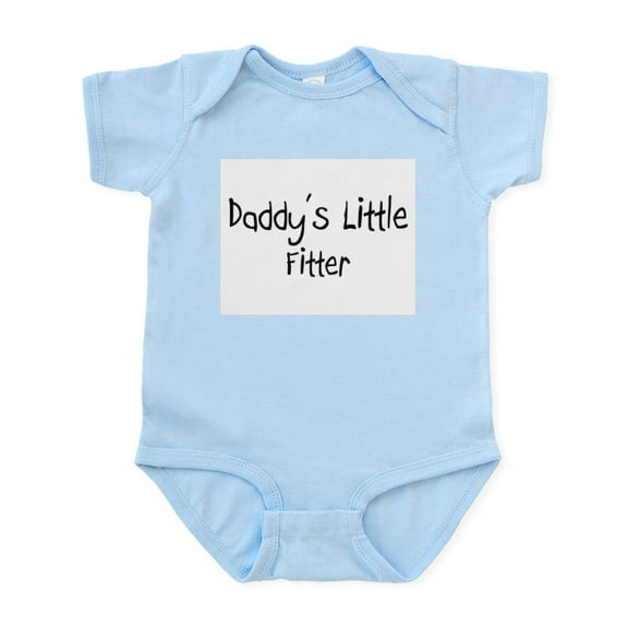 CafePress - Daddy's Little Fitter Infant Bodysuit - Baby Light Bodysuit, Size Newborn - 24 Months