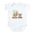 thumbnail image 1 of CafePress - Daddy's Little Half Pint Kids Infant Bodysuit - Baby Light Bodysuit, Size Newborn - 24 Months, 1 of 4