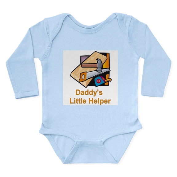 CafePress - Daddy's Little Helper (Carpenter) Infant Creeper B - Long Sleeve Cotton Baby Bodysuit