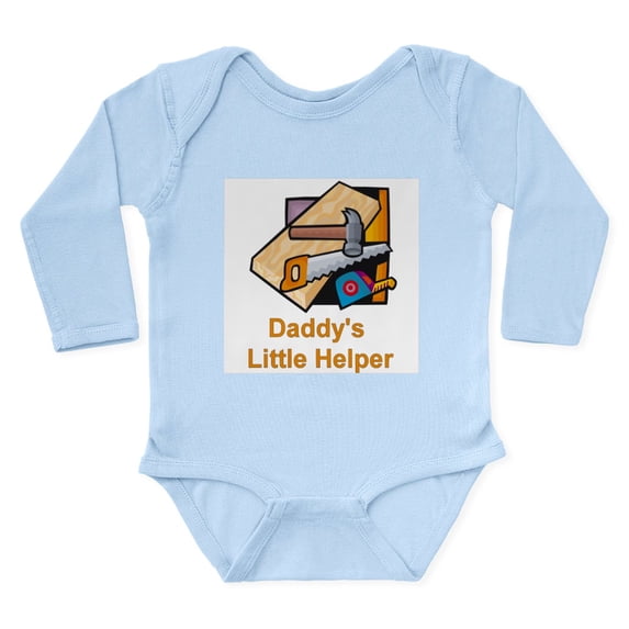 CafePress - Daddy's Little Helper (Carpenter) Infant Creeper B - Long Sleeve Cotton Baby Bodysuit