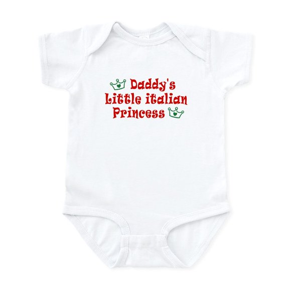 CafePress - Daddy's Little Italian Prince Infant Bodysuit - Baby Light Bodysuit, Size Newborn - 24 Months