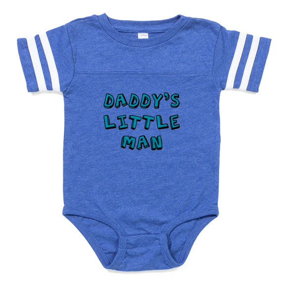 CafePress - Daddy's Little Man - Cute Infant Baby Football Bodysuit