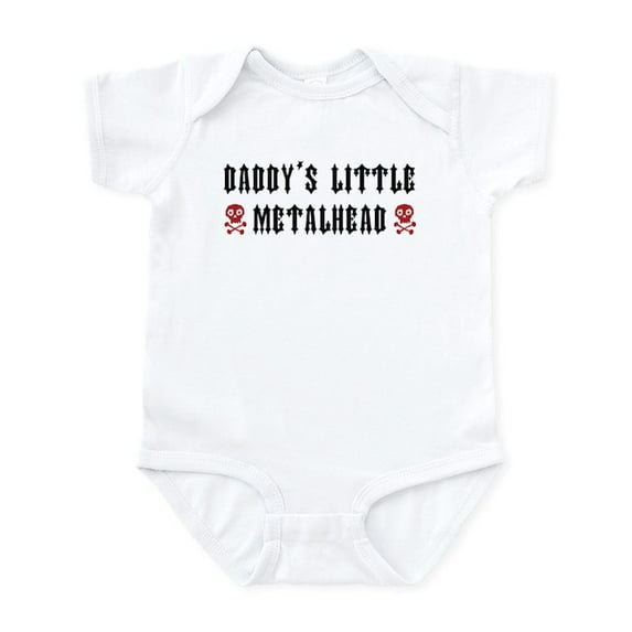 CafePress - Daddy's Little Metalhead Baby One Piece - Baby Light Bodysuit, Size Newborn - 24 Months