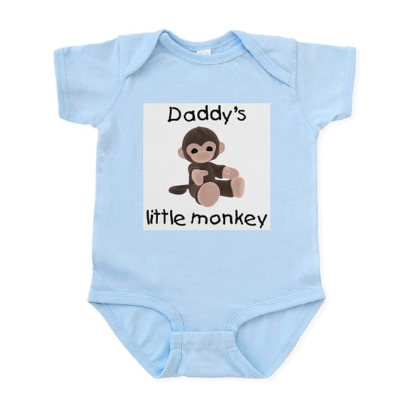 CafePress - Daddy's Little Monkey (Brown) Infant Bodysuit - Baby Light Bodysuit, Size Newborn - 24 Months