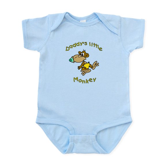 CafePress - Daddy's Little Monkey Infant Bodysuit - Baby Light Bodysuit, Size Newborn - 24 Months