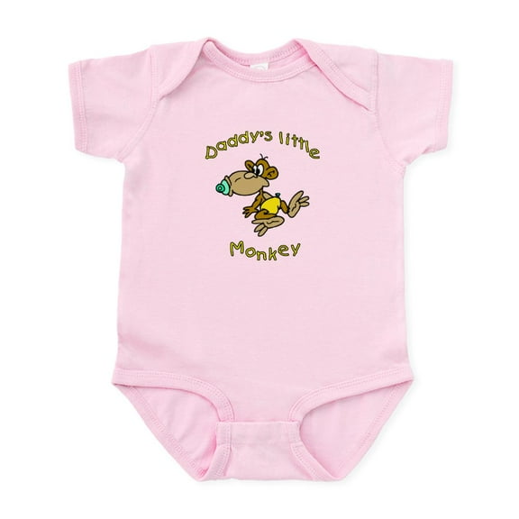 CafePress - Daddy's Little Monkey Infant Bodysuit - Baby Light Bodysuit, Size Newborn - 24 Months