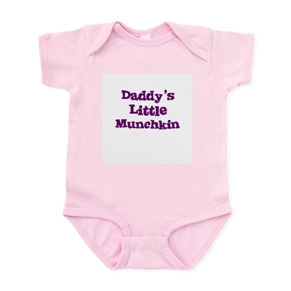 CafePress - Daddy's Little Munchkin Infant Creeper - Baby Light Bodysuit, Size Newborn - 24 Months