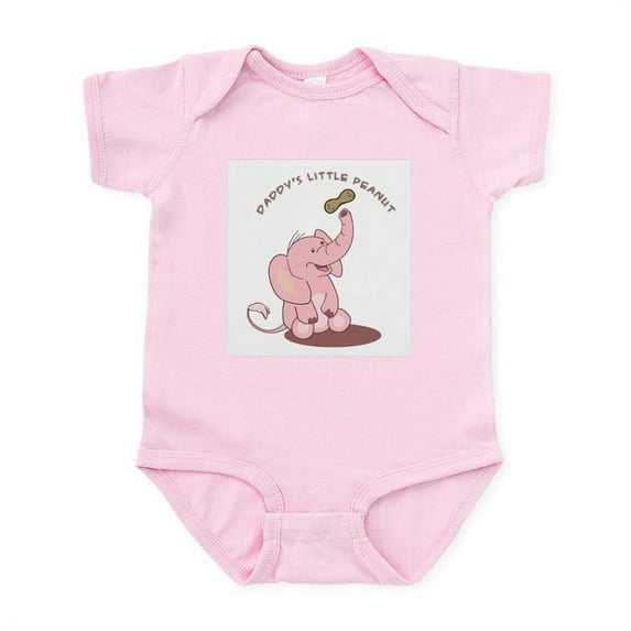 CafePress - Daddy's Little Peanut Infant Bodysuit - Baby Light Bodysuit, Size Newborn - 24 Months