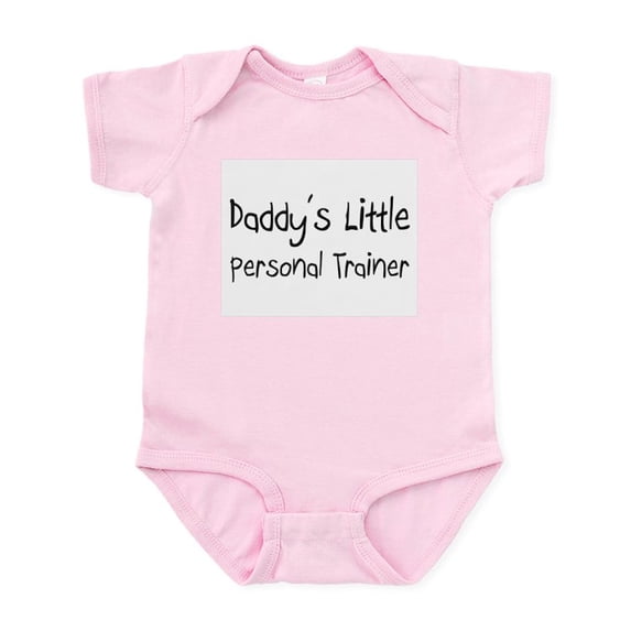 CafePress - Daddy's Little Personal Trainer Infant Bodysuit - Baby Light Bodysuit, Size Newborn - 24 Months