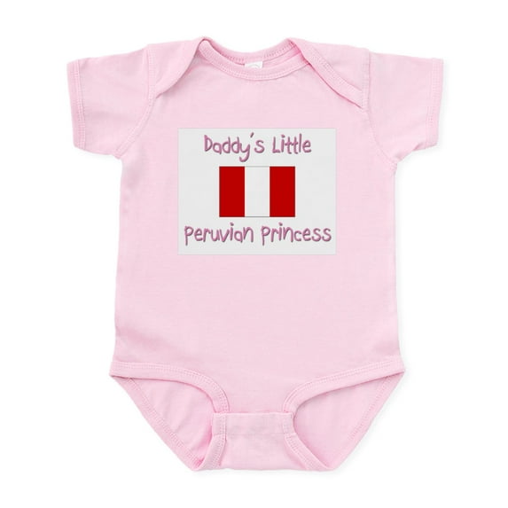 CafePress - Daddy's Little Peruvian Princess Infant Bodysuit - Baby Light Bodysuit, Size Newborn - 24 Months