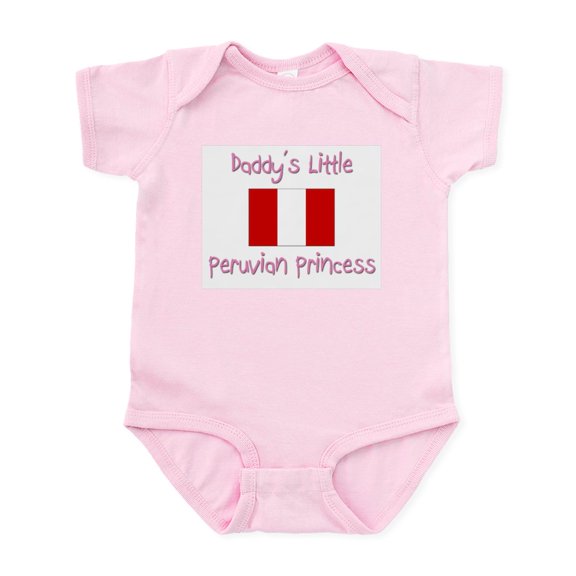 CafePress - Daddy's Little Peruvian Princess Infant Bodysuit - Baby Light Bodysuit, Size Newborn - 24 Months
