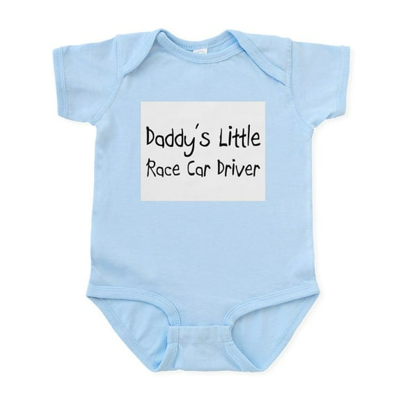 CafePress - Daddy's Little Race Car Driver Infant Bodysuit - Baby Light Bodysuit, Size Newborn - 24 Months